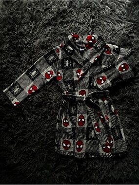 Marvel Spider-Man Boys Plush Fleece Robe - Size S (Small)